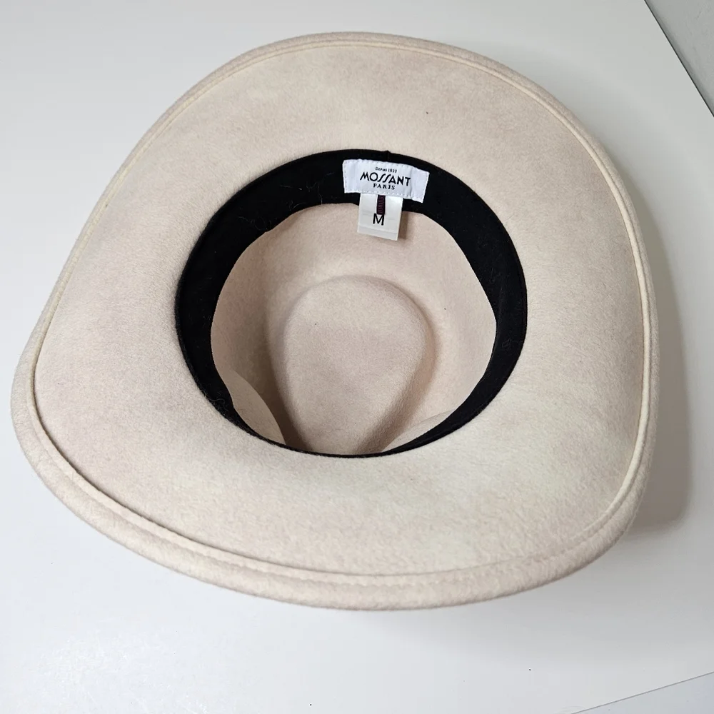Mossant Paris Pink Hat Wool Mottled Western M Medium